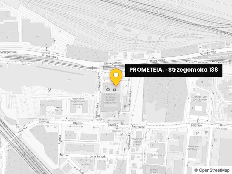Directions map – PROMETEIA, Strzegomska 138, Wrocław